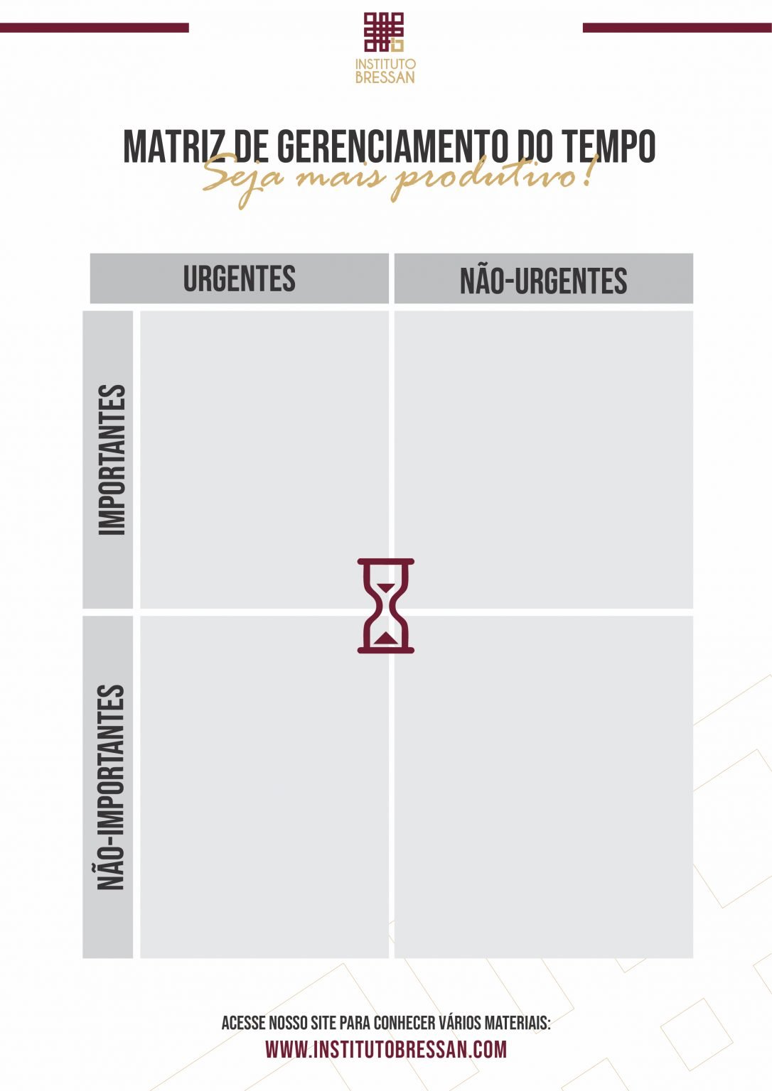 Matriz De Gerenciamento Do Tempo – Instituto Bressan